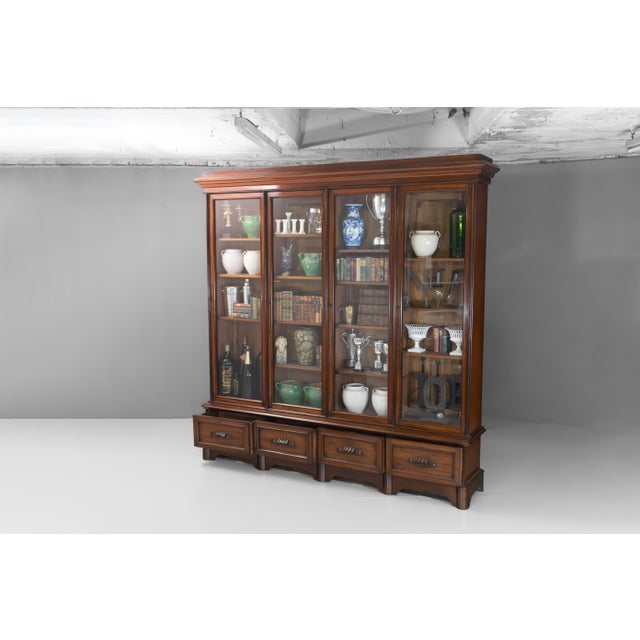 Antique Library Bookcase, 1870 For Sale - Image 3 of 12