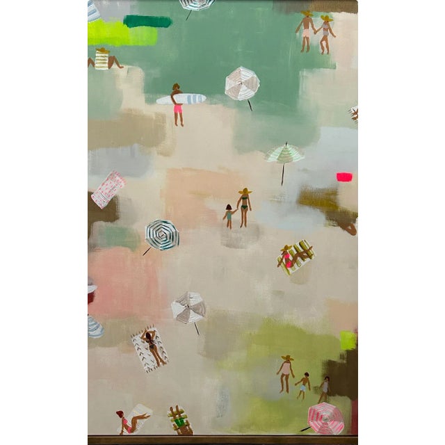 Theresa Losa Signed Framed Painting. ‘Tan Lines’ from T. Losa’s Beach People Collection. About the Artist: Theresa Losa Is...