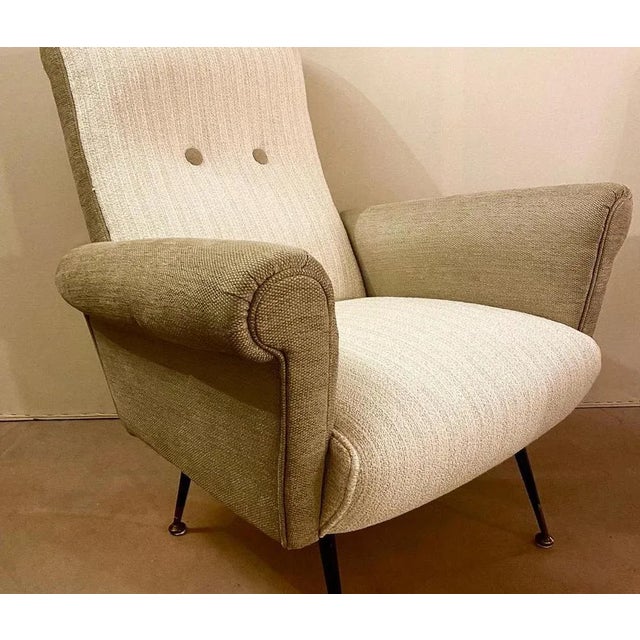 Mid-Century Modern Set of Armchairs attributed to Gigi Radice for Minotti, Italy, 1950s For Sale - Image 3 of 8