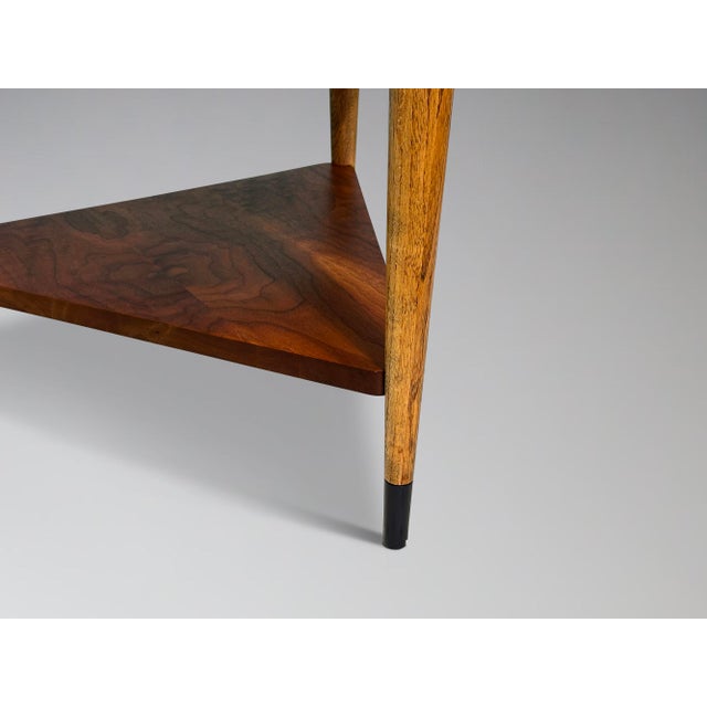 1960s Restored Lane Acclaim Guitar Pick Side Table Triangle Wedge End Table For Sale - Image 10 of 10