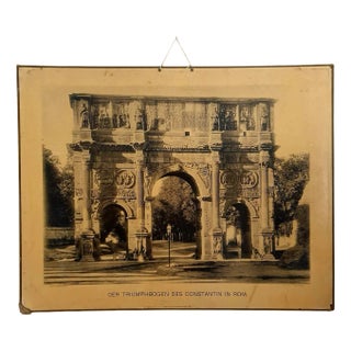 C.G. Röder, The Triumphbogen of the Constantine in Rome, 1897, Collotype Print For Sale