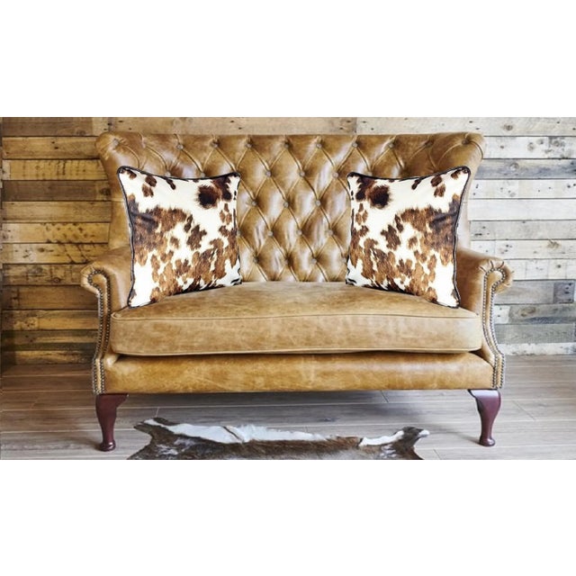 Kravet Kravet Cowhide Double Sided Velvet Pillow With Piping For Sale - Image 4 of 12