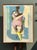 Gray Vintage 1980s Monumental Abstract Figurative Soil on Canvas For Sale - Image 8 of 12