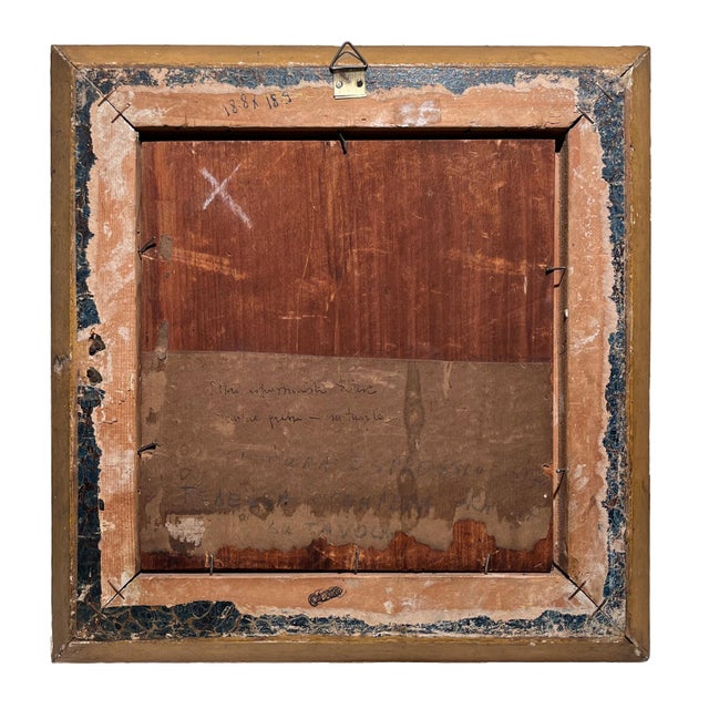 German Expressionist Artist, Still Life with Vase of Flowers, Oil Tempera on Panel, 20th Century, Framed For Sale - Image 14 of 15