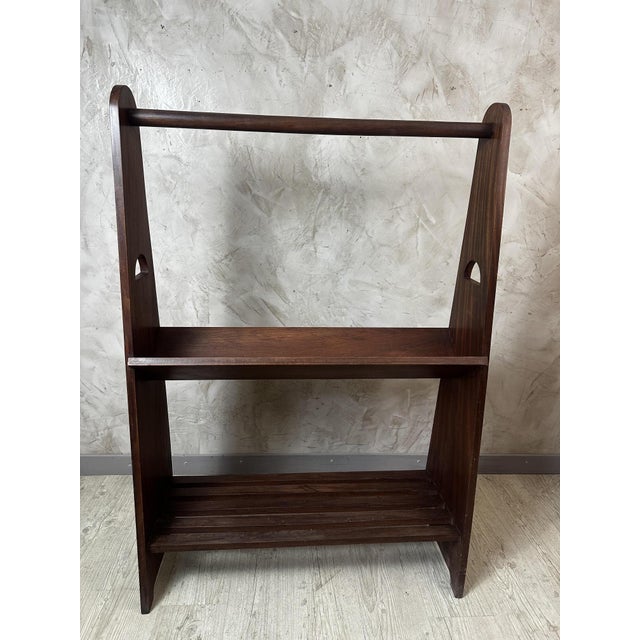 Brown Scandinavian Coat Rack in Walnut, 1960 For Sale - Image 8 of 12