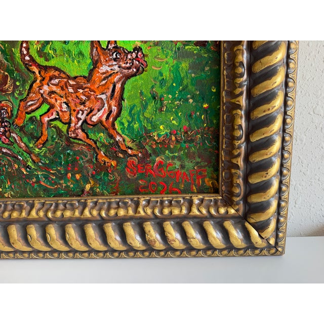 Serg Graff "Fine Hunt" Large Original Oil Painting European Equestrian Art, Coa For Sale - Image 11 of 12