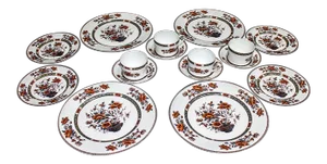 1960s Royal Limoges Mandarin Pattern China Service for 4 - 16pcs