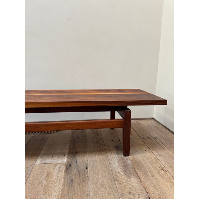 1950s Mid Century Floating Coffee Table, Model T621 Style Bench For Sale In Los Angeles - Image 6 of 12