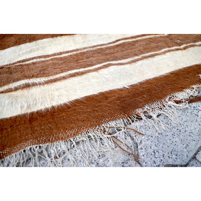 Brown 1960s Vintage Turkish Handmade Anatolian Kilim Rug For Sale - Image 8 of 11