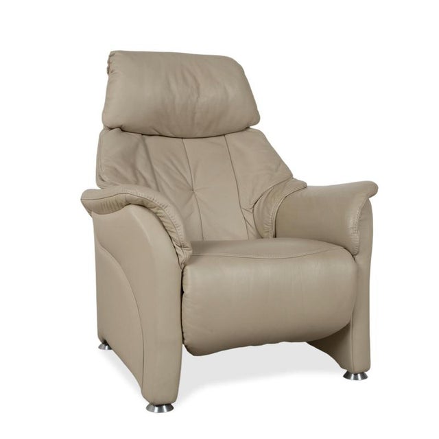Himolla Cumuly 4215 Leather Armchair Beige Cream with Manual Reclining Function For Sale - Image 18 of 18