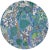 Contemporary Nicolette Mayer Sabi Jungle Savuti 16" Round Pebble Placemats, Set of 4 For Sale - Image 3 of 3