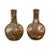 Vintage Chinese Kendi Shape Brown Vases with Floral and Fruit Décor - a Pair For Sale - Image 13 of 13