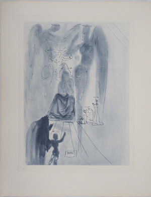 Salvador Dali, Paradise 12, The Triumph of Christ and the Virgin, Engraving