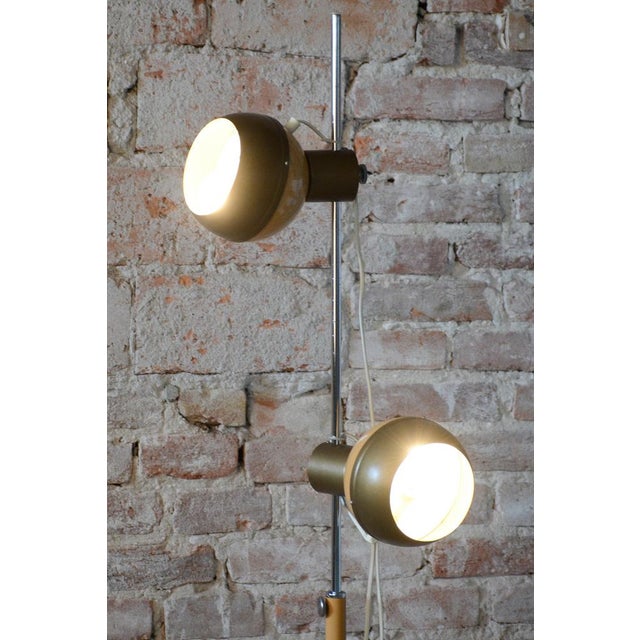 Mid-Century Floor Lamp in Metal attributed to Drukov, Czech, 1970s For Sale - Image 10 of 13