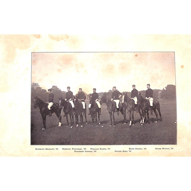Burgundy "Harvard Polo Club 1883-1905" For Sale - Image 8 of 9