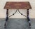 Spanish Baroque Side Table with Lyre Legs and Marquetry Top, 1850 For Sale - Image 18 of 18