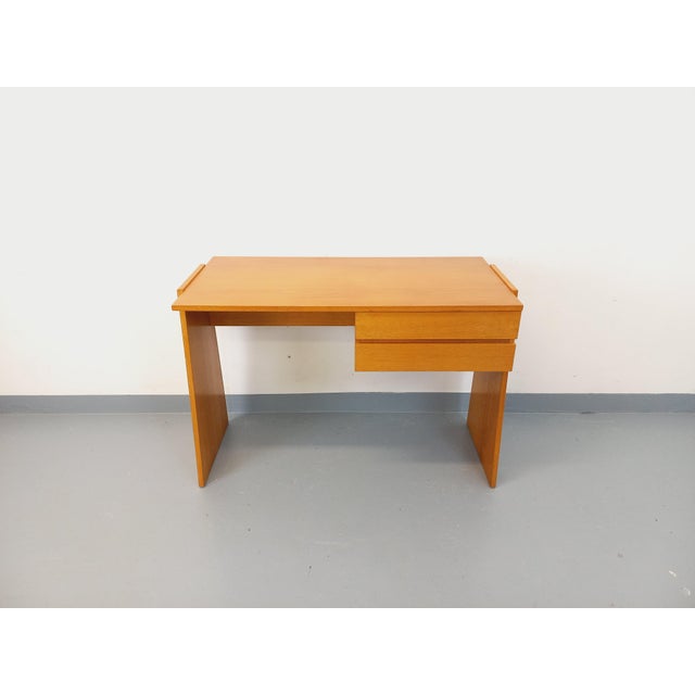 Vintage Double-Sided Trapezoidal Desk in Oak, 1960s For Sale - Image 13 of 18