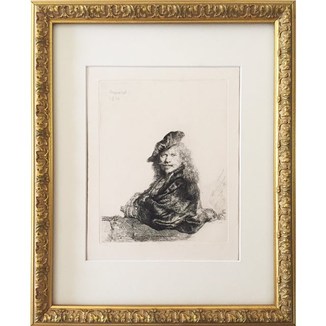 Rembrandt Self Portrait Restrike Etching Chairish