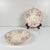 Set of 4 KG Lunéville Terre de Fer dinner plates, "Fontainebleau" pattern, pink, 19th century Dimensions: Diameter: 20.5...