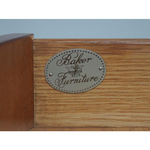 Pair of Baker Mahogany Drop Leaf Pembroke Tables For Sale - Image 18 of 18