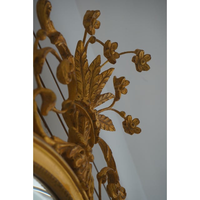 Carvers Guild Crowned Oval Gold Gilt Mirror For Sale In Philadelphia - Image 6 of 13