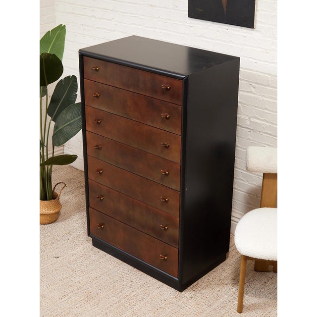 Wood Mid 20th Century Henredon Highboy For Sale - Image 7 of 11