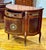 French French-Style Demilune Sideboard – Premium Hardwood With Intricate Gold Leaf Details For Sale - Image 3 of 4