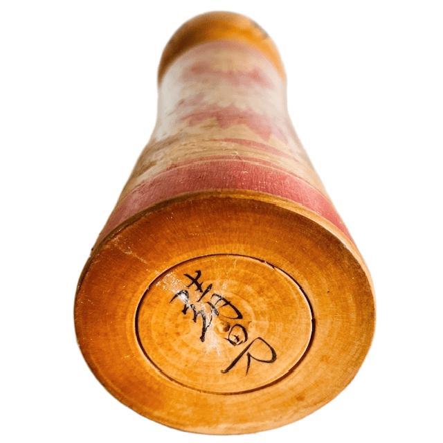 Vintage Japanese Kokeshi Dento Narugo Wooden Doll from Hikari/Mitsu, 1960s For Sale - Image 6 of 7