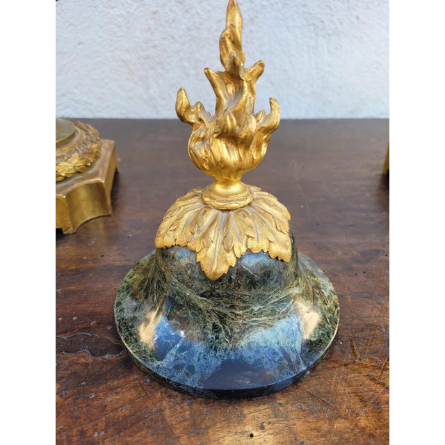 Large 19th Century Napoleon III Cassolettes in Bronze and Marble, Set of 2 For Sale - Image 16 of 18