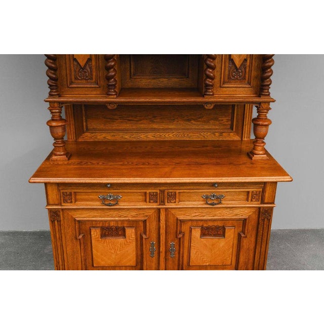 Gründerzeit Oak Buffet, Late 19th Century For Sale - Image 14 of 18