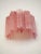2010s Pair of Murano Glass Tube Wall Sconces 5 Pink Alabaster Glass Tube For Sale - Image 5 of 9