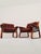 Red Scandinavian Easy Chairs by Carl-Henrik Spark for Ulferts Sweden, 1970s, Set of 2 For Sale - Image 8 of 11