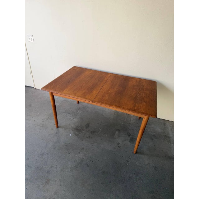 1960s Mid Century Modern Danish Oak Dining Table Scandinavian Design 1960s For Sale - Image 5 of 10