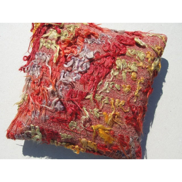 Kilim Rug Pillow Made from old turkish kilims Back side cotton and has closed with a solid hidden zipper size:16" x 16" It...