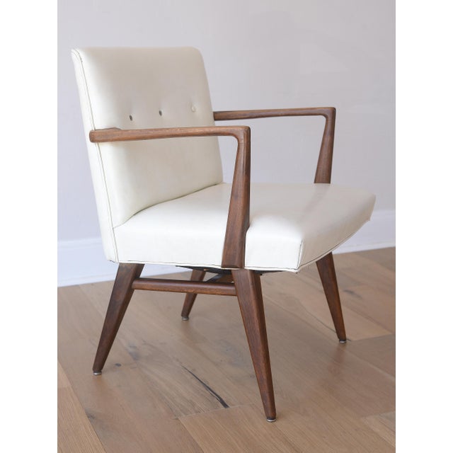 Mid-Century Modern MCM Jens Risom Model C-108 Walnut Armchair For Sale - Image 3 of 16
