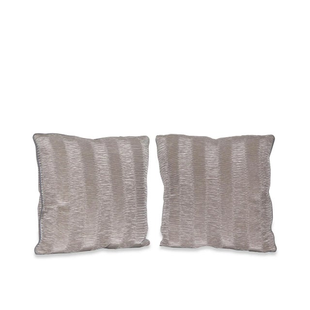 Contemporary Pair of Kravet Couture Chiffon Pillows For Sale - Image 3 of 3