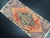 Boho Chic Vintage Traditional Turkish Handmade Orange Small Rug For Sale - Image 3 of 6