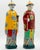 1960s Vintage Mid Century Handpainted Chinese Pair Asian Porcelain Qing Dynasty Figures For Sale - Image 5 of 6