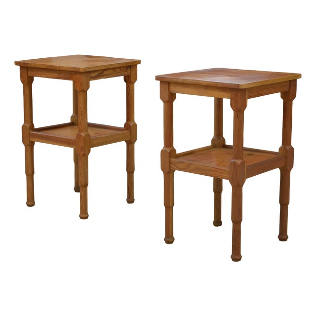 Pine Bedside Tables, 1960s, Set of 2 For Sale