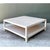 Vintage White Wood Square Coffee Table For Sale - Image 11 of 12