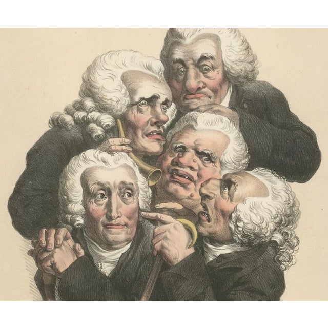 Louis-Léopold Boilly, Grimaces Plate, 1823, Lithograph For Sale - Image 5 of 9