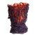 Contemporary Special Clear Red and Matt Purple Spaghetti Vase by Gaetano Pesce for Fish Design For Sale - Image 3 of 3