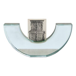 Italian Glass Photo Frame Attributed to Fontana Arte, 1960s For Sale