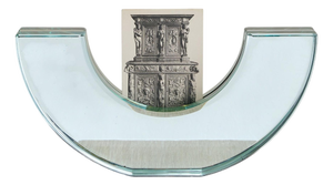 Italian Glass Photo Frame Attributed to Fontana Arte, 1960s