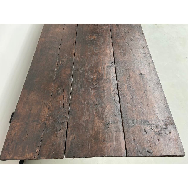 Large Wooden Table with Industrial Spirit, 1950s For Sale - Image 16 of 18