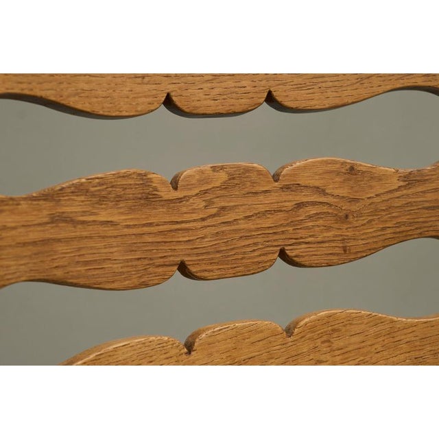 Razorblade Chairs in Oak and Wool by Henning Kjærnulf, 1960s, Set of 4 For Sale - Image 11 of 16