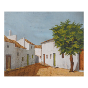 1967 Spanish Village Painting