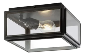 Tekna Chelsea Medium Ceiling Light With Dark Bronze Finish and Clear Glass