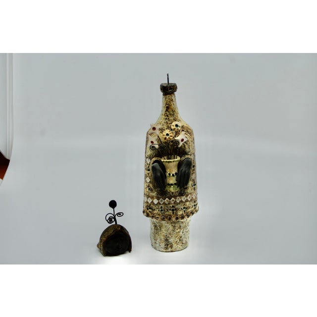 Rafael Giarrusso, La Dame Au Bouquet Céramique, 1965, Stoneware For Sale - Image 9 of 10