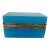 French Blue Opaline Rectangular Box For Sale